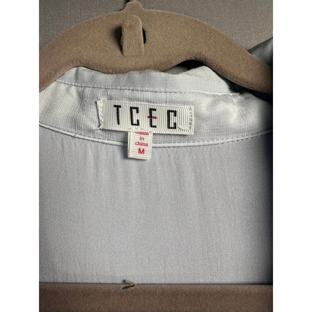 TCEC Blue Maxi Dress Womens M Button - Picture 4 of 7